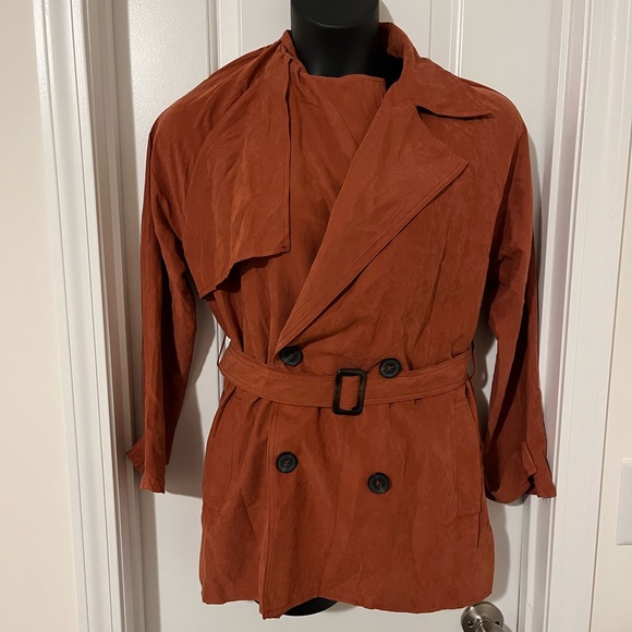 NWT Rust Lightweight Entro Shacket Size L - Picture 2 of 12